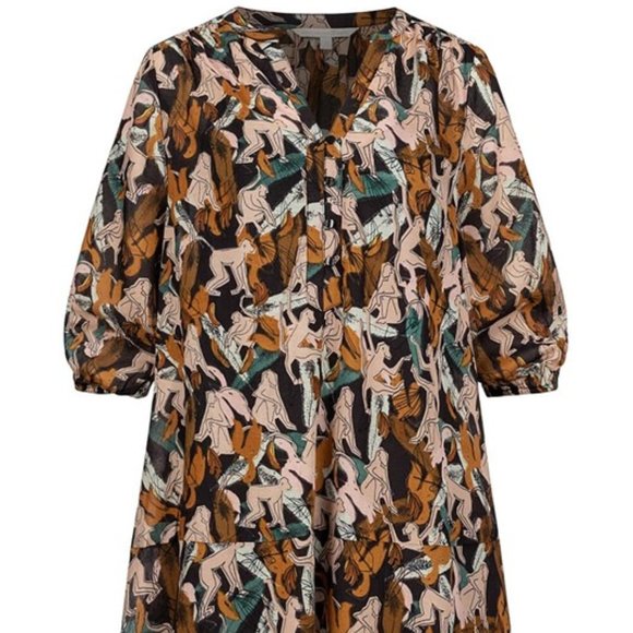 TOM TAILOR Denim Women's Patterned Mini Tunic Dress, Size M, Excellent Condition - Picture 2 of 14